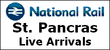 Live !! Arrivals timetable- London St. Pancras Station Eurostar & Domestic