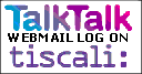 Talktalk and Tiscali email log in page.