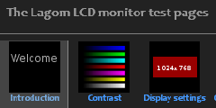 The Lagom LCD monitor test pages