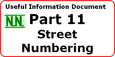 Nash's Numbers UID. Unusual Street numbering . Updated August 2008