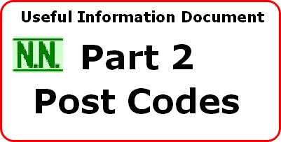 Nash's Numbers UIDPost Coses and Postal districts. Updated April 2009