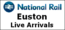 Live !! Arrivals timetable- London Euston Station